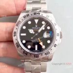 1:1 Replica Rolex Explorer II 42mm Black Face Watch NOOB V7 Swiss 3187